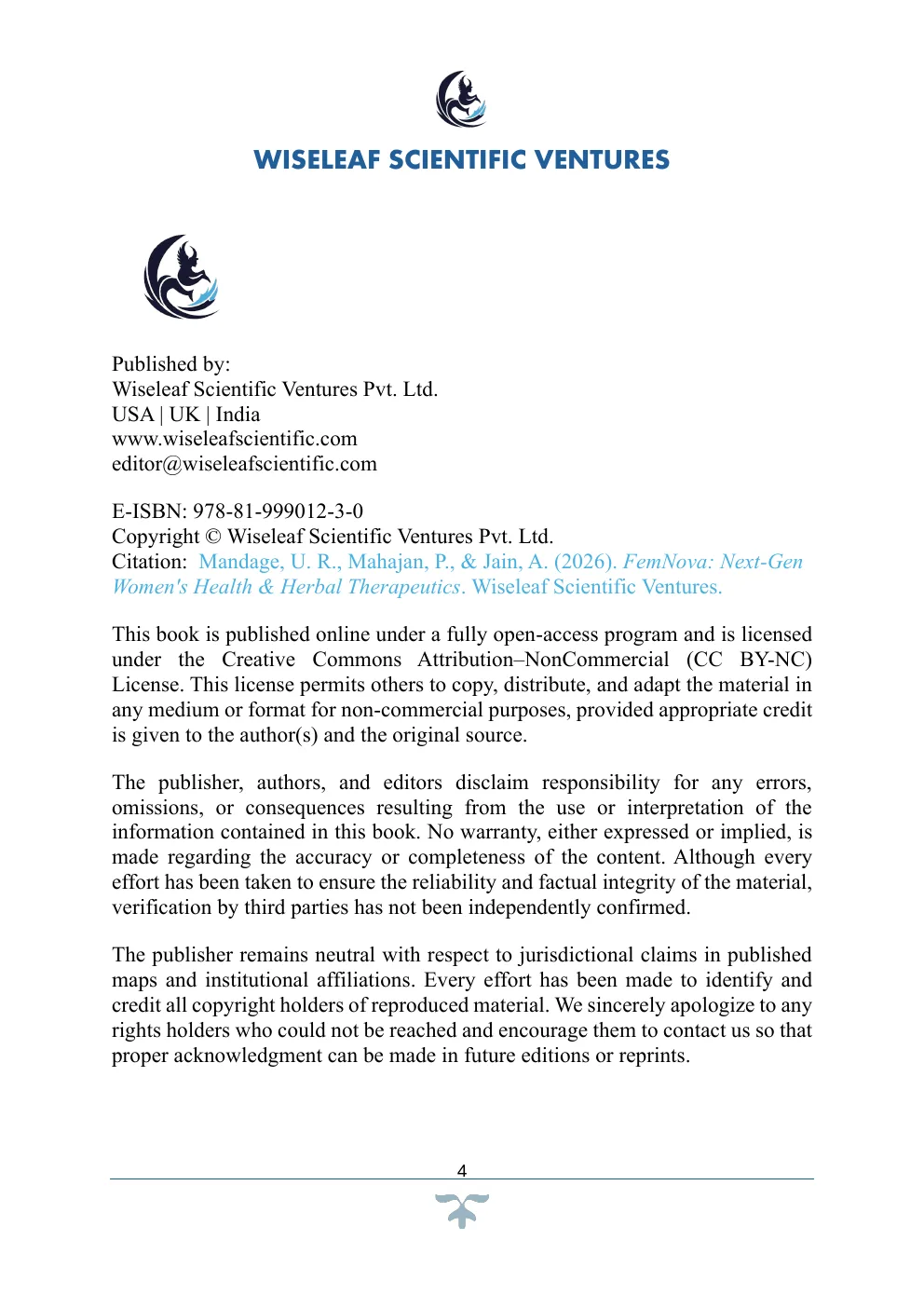 Publisher / License