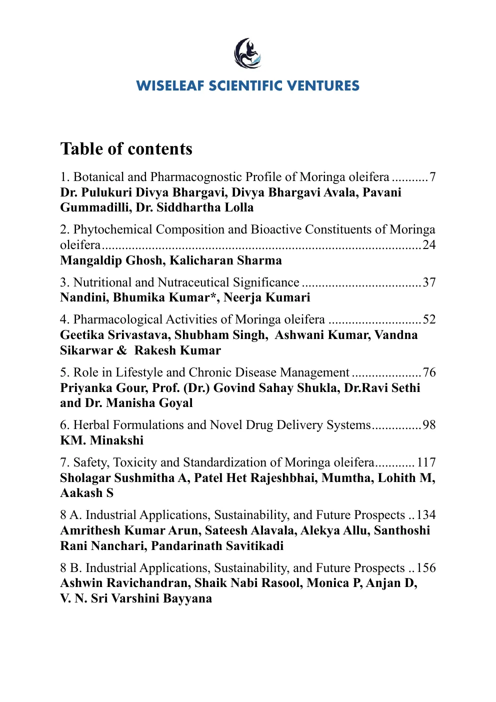 Table of Contents