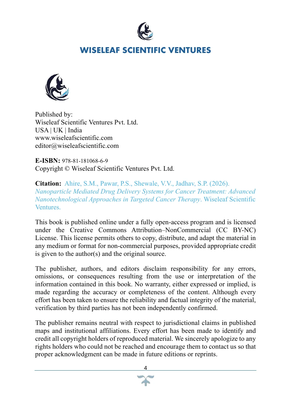 Publisher / CC BY-NC Licence
