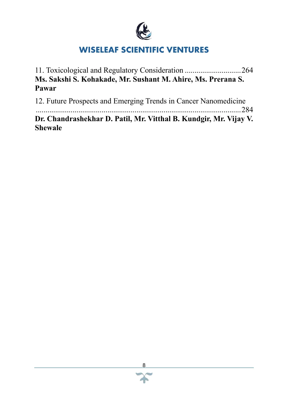 Table of Contents (continued)