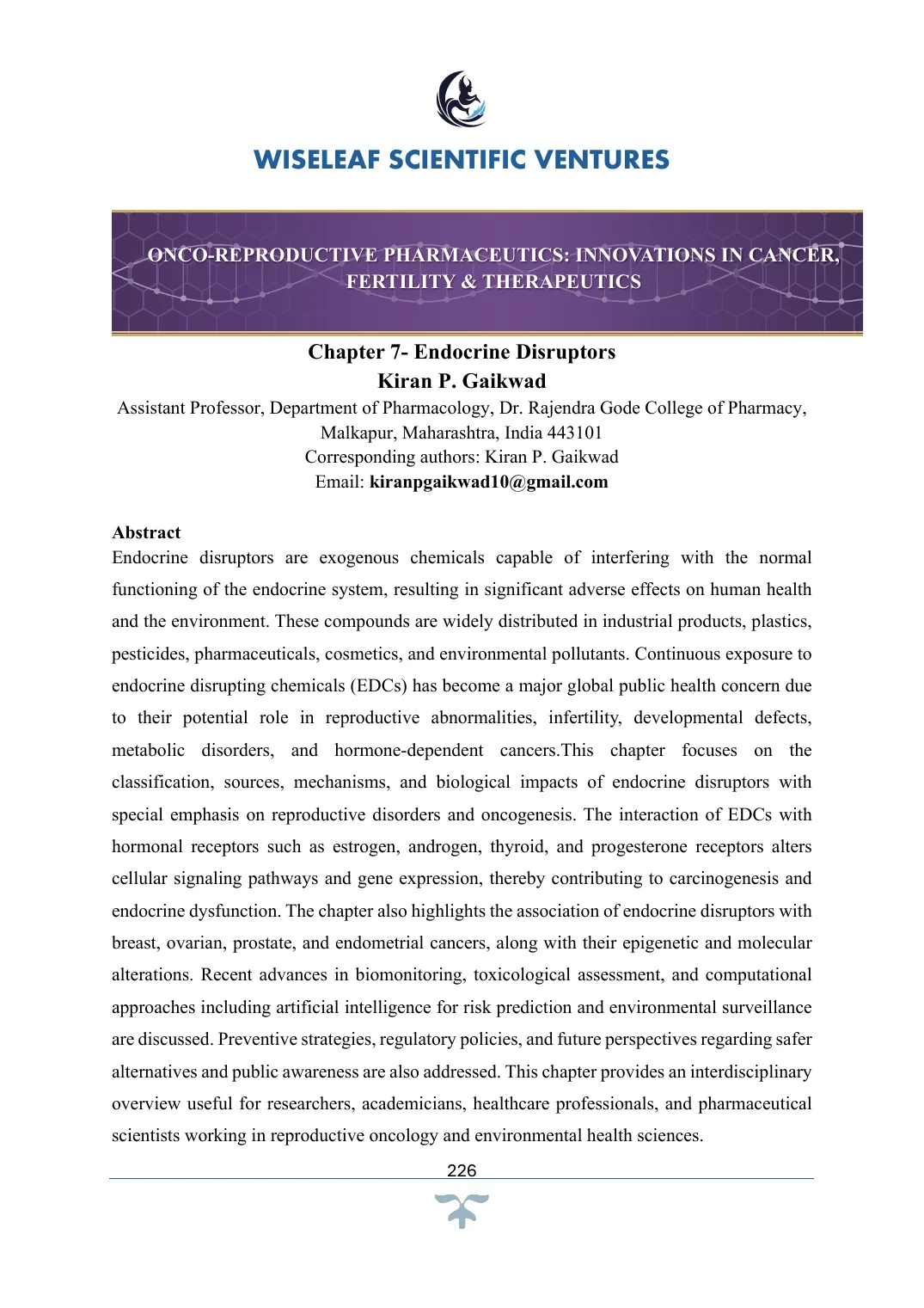 Endocrine Disruptors — first page preview