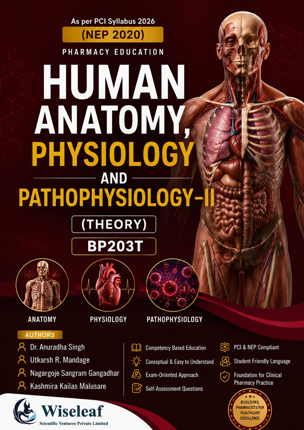 Human Anatomy, Physiology and Pathophysiology II (Theory) book cover
